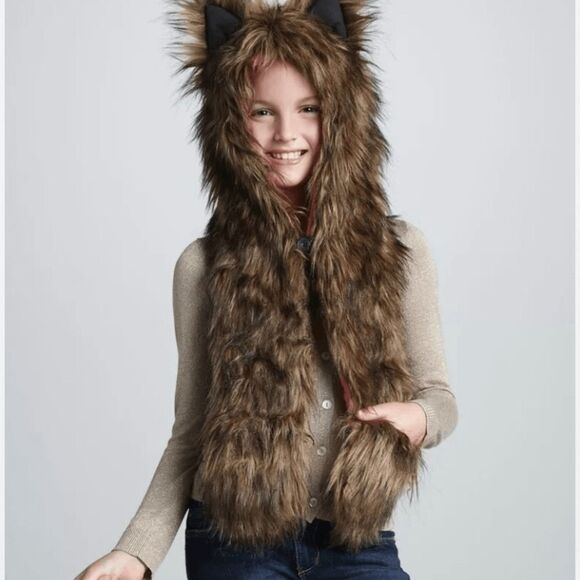 Neiman Marcus Target Child Faux Fur Bear Hat Mittens Skaist Taylor NEW - Picture 1 of 7